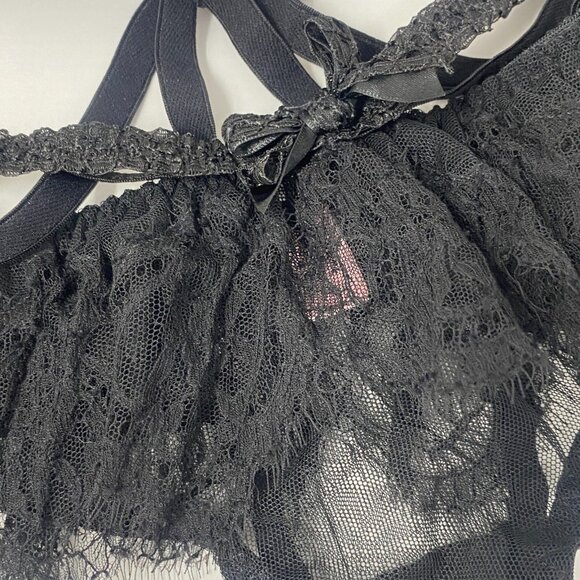 Agent Provocateur Alina Black Ouvert Brief AP4 Large New - Picture 8 of 12